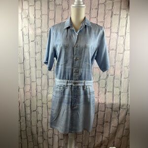 Rag&Bone Size:L/G Women Liquid Miramar Dress Short Sleeve Pockets Excellent